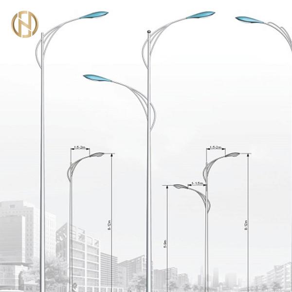  China High Precision Street Lamp Pole 6 – 12M Height With Various Design supplier