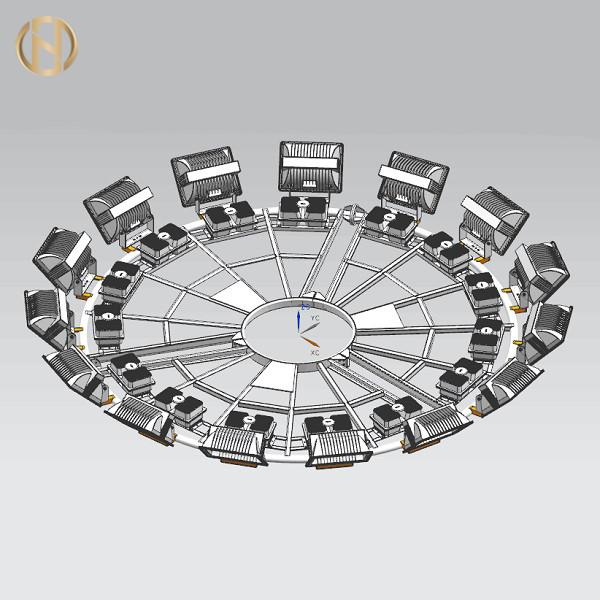 Hot Dip Galvanized 20M 25M 30M High Mast Light Pole