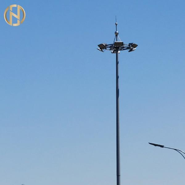  China Hot Dip Galvanized Steel Stadium Telescoping High Mast Light Pole supplier
