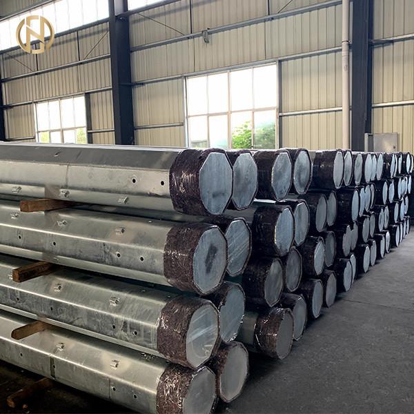 Hot Dip Galvanized Steel Utility Pole 35FT 40FT 10.5m 12m For