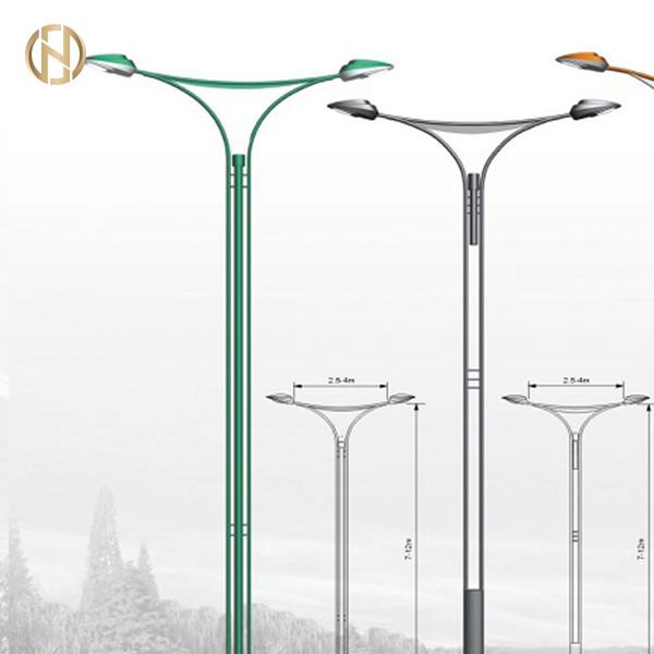  China Hot-Sale Galvanized Decorative Outdoor High Mast Street Light Pole supplier