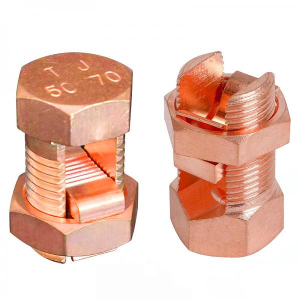  China Imported Copper Bolt Connector Cable Clamp Power Line Link Fitting supplier