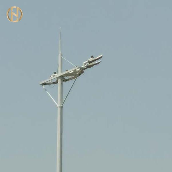  China Octadecagon High Mast Street Light Pole Hot Dip Galvanized 20M 30M 36M supplier