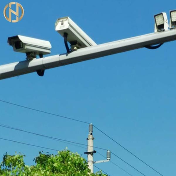  China Q235B Galvanized Steel 5M Surveillance Camera Pole supplier