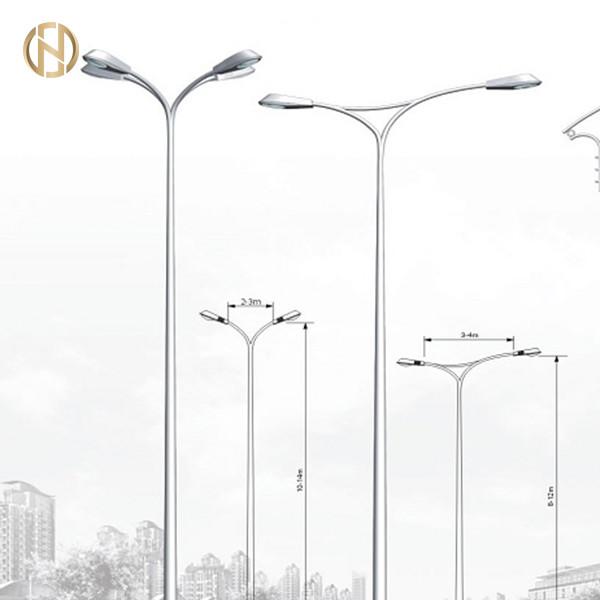  China Q235B Road Lamp Post 85um Galvanization Thickness Earthquake Resistant supplier