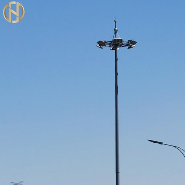 Q345 Polygonal High Mast Pole Hot Dip Galvanized for lED street light