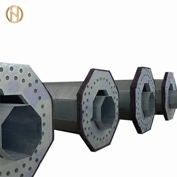  China Q345 Tubular Steel Utility Pole 138KV Hot Dip Galvanized Surface ASTM570 supplier