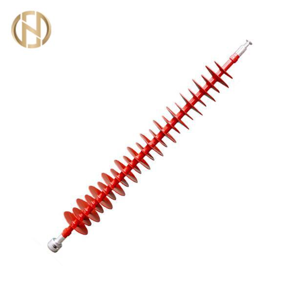 Red Color Pole Accessories , 10-500kV Composite Suspension Insulator