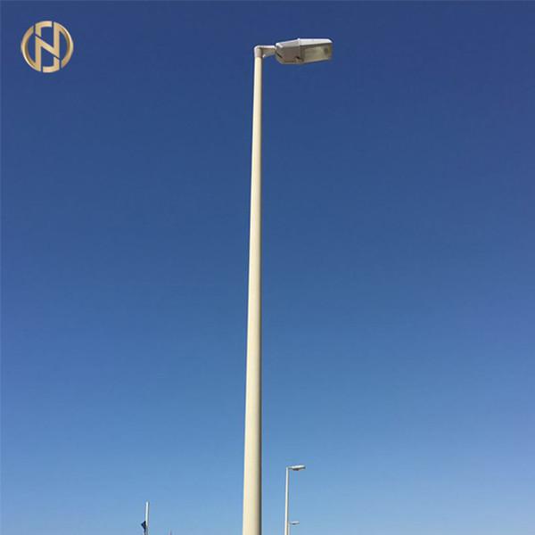 Reliable 10m Modern Road Lamp Post Dual / Single Arm ISO 9001 Certified