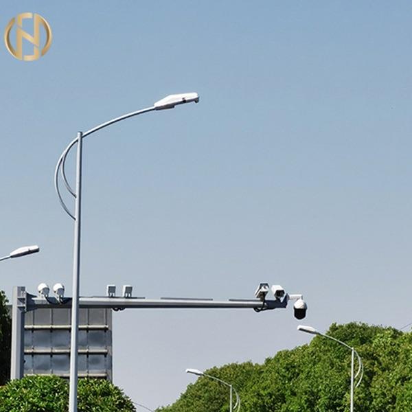 Steel Octagonal Light Pole 10M With Single Arm