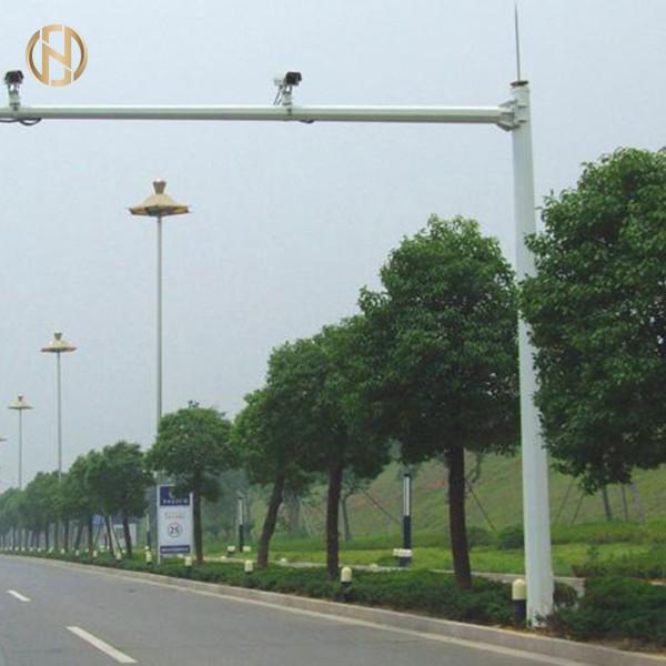  China Straight Type Traffic Light Pole 6M 114mm X 3.5MM OD Pipe Wind Resistant supplier