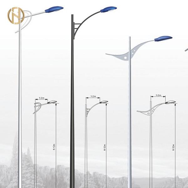 Tapered Octagonal Galvanized Steel Street Light Pole,Steel Lamp Pole -  galvanized light pole manufacturer from GE Cable