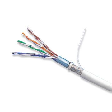 100Mbps Al Foil Braiding Bare Copper SFTP Cat5e Internet Cable
