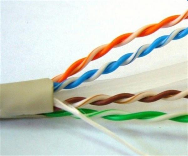 China CMR Twisted Pair 23AWG 0.56mm Gigabit Cat 6 Network Cables supplier