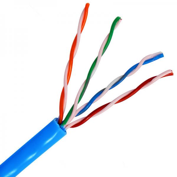  China Fast Ethernet Speeds 24AWG 0.51mm CCA Utp Cat5e Pvc Cable supplier