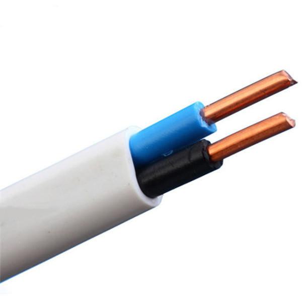 Flat Twin And Earth BVVB Electrical Cable, Meet to IEC 60227 and JB/T 8734-2016, 300/500V