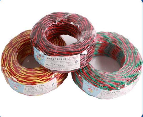  China Green Red 2×1.5mm2 Strand Twisted PVC Insulated Electrical Wires supplier