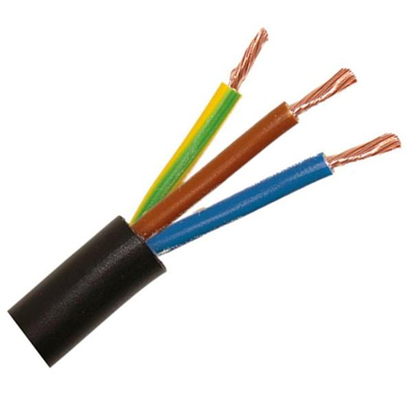  China H05VV-F RVV 3×2.5mm2 3C Conductor PVC Flexible Cables Plain Annealed supplier