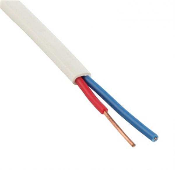 ISO9001 Flame Retardant BVVB PVC Jacket 500v 2 Core Electrical Wire