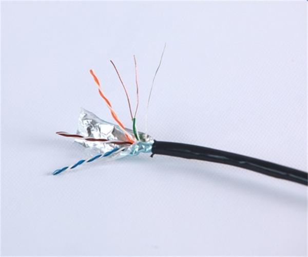 OD 28AWG 100MHz CCA Conductor STP Cat5e Lan Cable