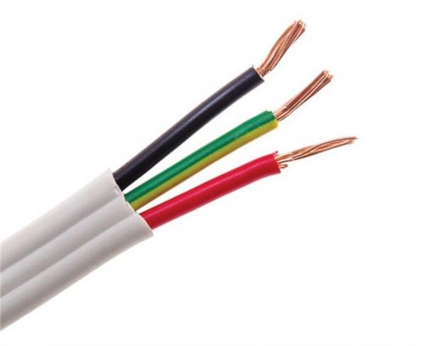  China RVV Flat 3x4mm2 4mm 3 Core PVC Insulated Electrical Wires supplier