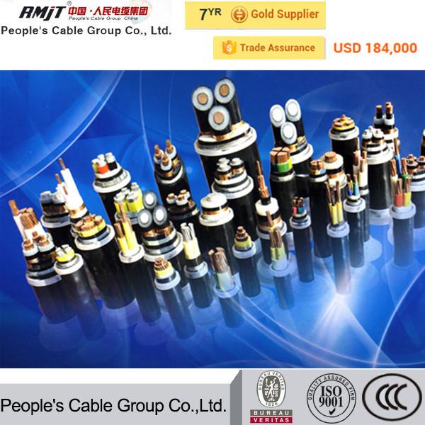  China 11kv copper/ aluminum conductor XlPE/PVC/PE insulated power cable supplier
