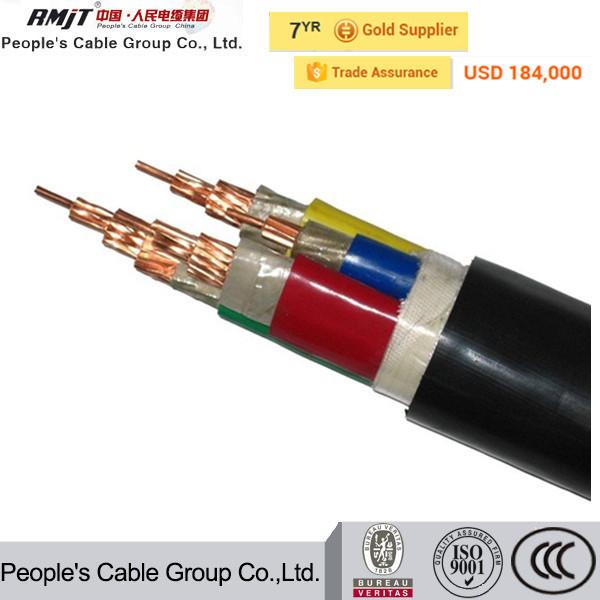4X185mm2 Copper Conductor XLPE Insulation PVC Sheath Copper Cable