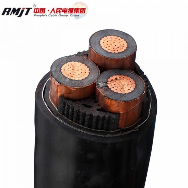  China 15kv 33kV Medium Voltage Steel Wire Armoured Electrical Cable 3 Phase Copper Wire Screen XLPE Power Cable supplier