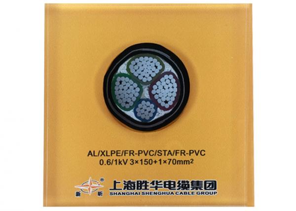 0.6/1kV 3×150+1×70 mm2 YJLV22 Armoured Electrical Cable AL/XLPE/STA/PVC Aluminum Power Cable
