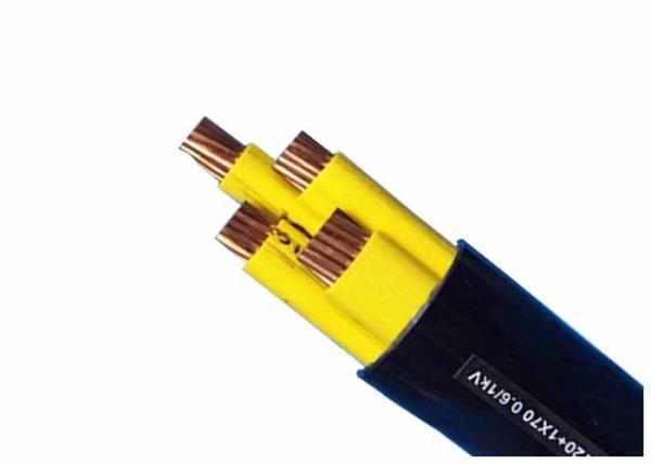 0.6/ 1kV Four Cores CU/PVC/PVC Yellow PVC Insulated Cables for Power Transmission