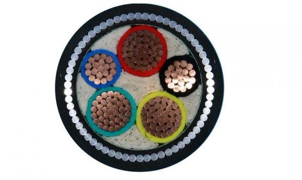 0.6 / 1kV Steel Wire Armoured Electrical Cable 2 Years Warranty VV32 4x240mm2