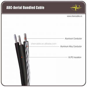 0.6 / 1kV Triplex / Quadruplex Service Aluminum ABC Flame Retardant Cable IEC 60332-1