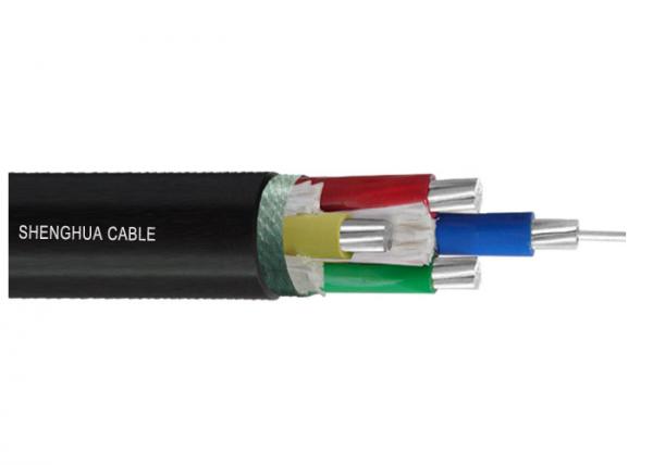  China 1000V Aluminum Conductor Three And Half Core PVC Insulated & Sheathed Unarmoured Cable supplier