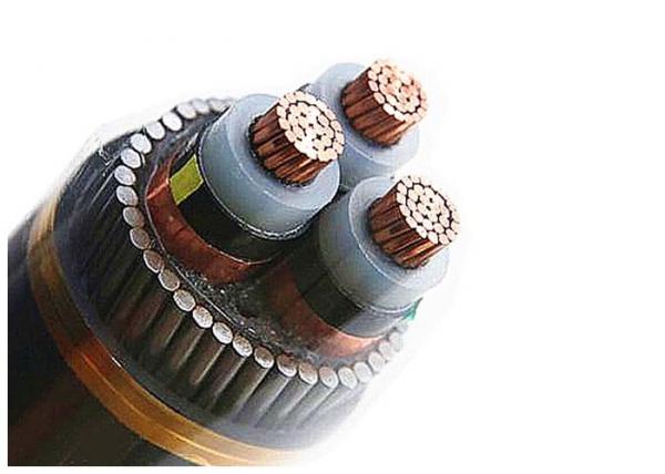 18 / 30KV 3 Core Armoured Electrical Cable / Power Cable Annealed Copper Conductor