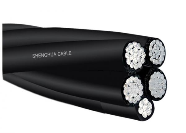 1 KV PE Insulated Aerial Bunch Cable 5 Cores With Neutral Conductor IEC 60502