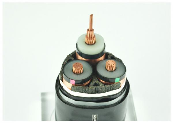 35KV 3 Phase Armored Electrical Cable , Steel Armoured Cable Underground
