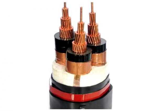 36KV 3 Core Annealed Copper Conductor Armoured Electrical Cable KEMA Certified