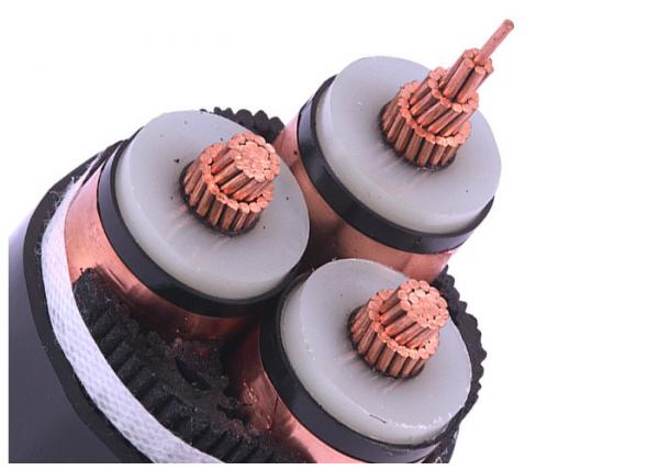 3 Core Medium Voltage PVC Sheath 33kV XLPE Electrical Cable
