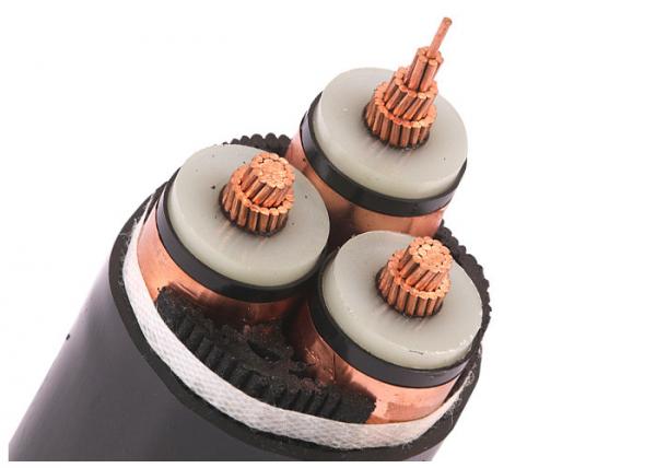 3 Core XLPE Insulated Electrical Cable , 26/35kV Medium Voltage Power Cable