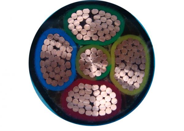 4+1 Core N2XY Unarmoured XLPE Copper Cable Polypropylene Filler CE IEC VDE