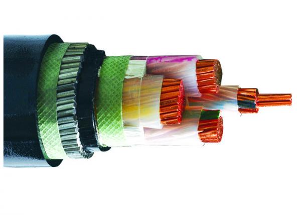 4 Cores Steel Wire Low Voltage Armoured Electrical Cable Copper XLPE PVC SWA Cable