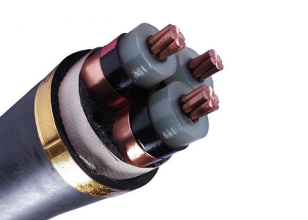 6.35/11kV 3 Core N2XSY PVC Xlpe Electrical Cable Circular conductor
