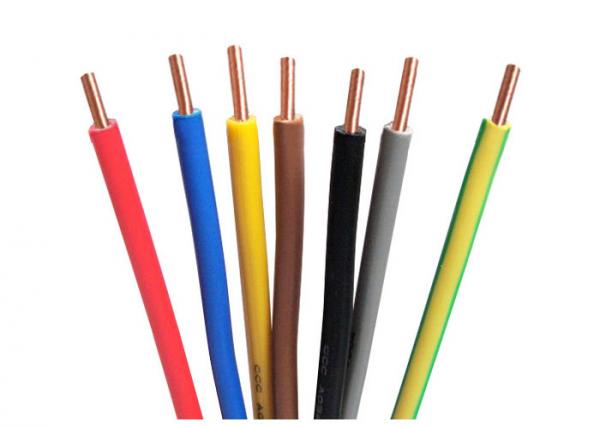 750V Non Sheathed Electrical Cable Wire Plain Circular Conductor