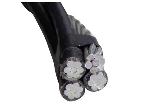 ABC Cable Duplex , Triplex , Quadruplex Service Drop , XLPE Insulated Aluminium 4 Core Conductor