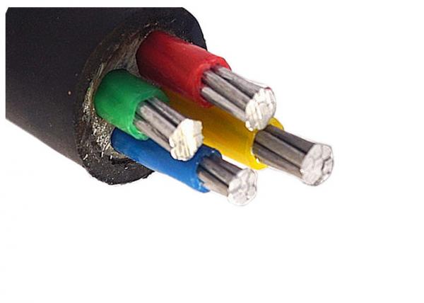 AL/XLPE/PVC-0.6/1KV Electrical Power Cable Four Core Aluminum Conductor