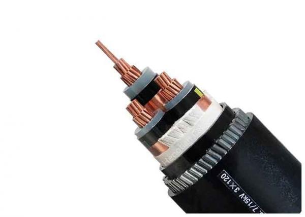 Armoured Electrical Cable Power Plant Three Phase XLPE Insulation Steel Wire 3x300mm2