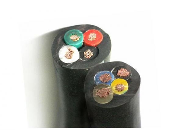 Black Heavy Rubber sheathed Cable EPR Insulated CPE Fire Resistant