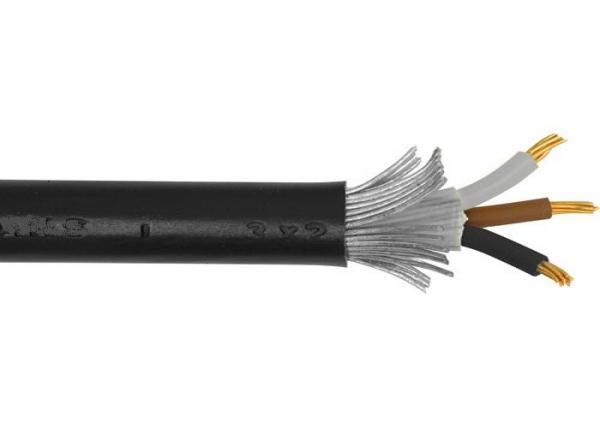  China Black PVC sheathed Armoured Electrical Cable 600/1000V Armored Power Cables supplier