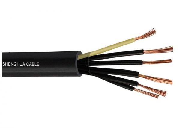CE Approval Black PVC Insulated Control Wire With Flexible Cores H07VV-F Cables