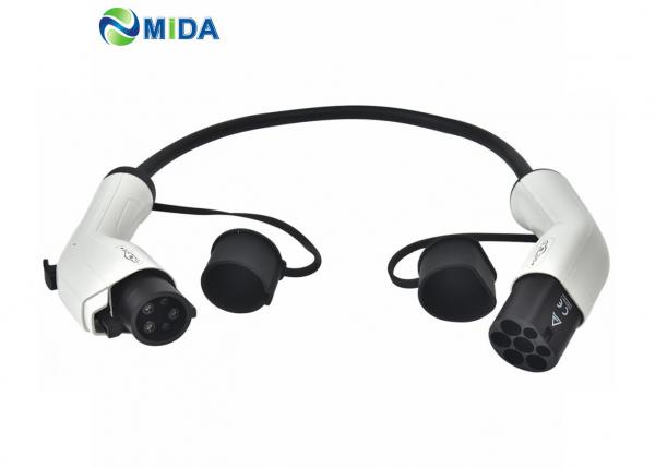 CE IEC62196 Male Plug To Female Plug Type 2 EV Cable Standard Grounding